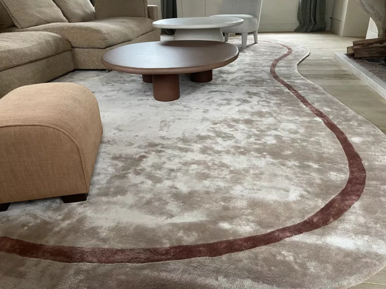 Handgeknoopt tapijt bamboe zijde Vantyghem Fashionable Flooring -  - Carpets